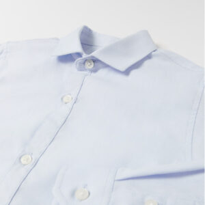 boy baby blue shirt with texture